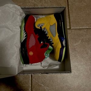 Air Jordan 5’s Retro “What The” Multicolor Sneakers